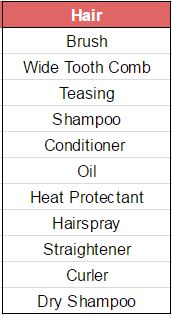hair checklist