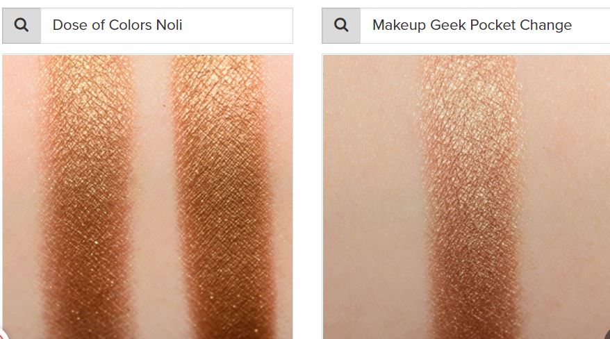 dose of colors noli vs makeup geek pocket change
